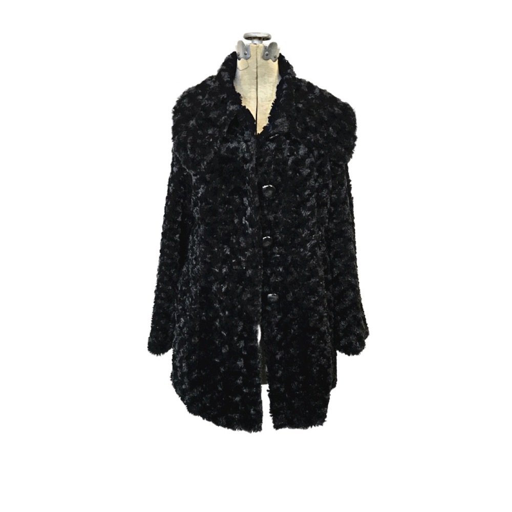Lucid- Women’s Small Black Faux Fur Coat